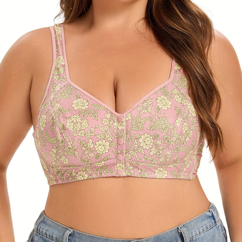 Bralette Floral Plus Size – Conforto e Delicadeza para Você se Sentir Livre e Linda G1 ao G6