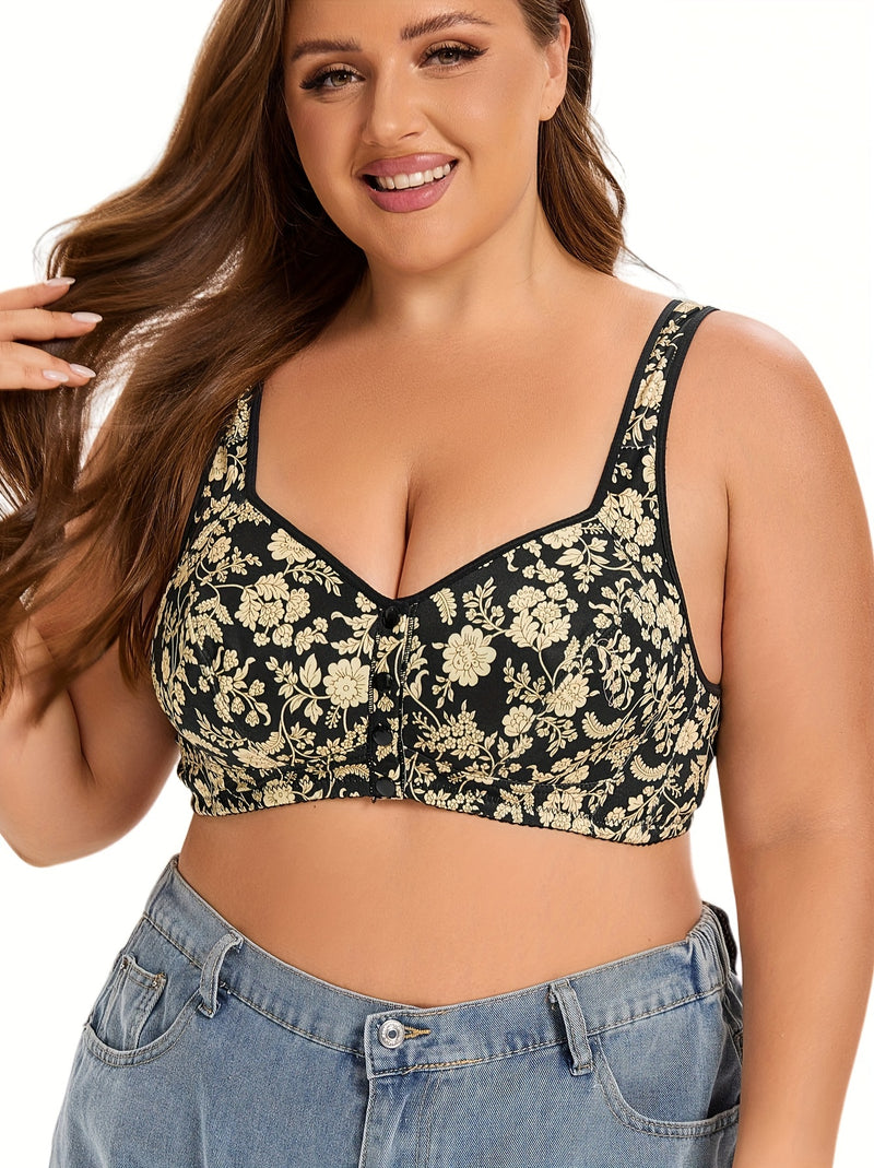 Bralette Floral Plus Size – Conforto e Delicadeza para Você se Sentir Livre e Linda G1 ao G6