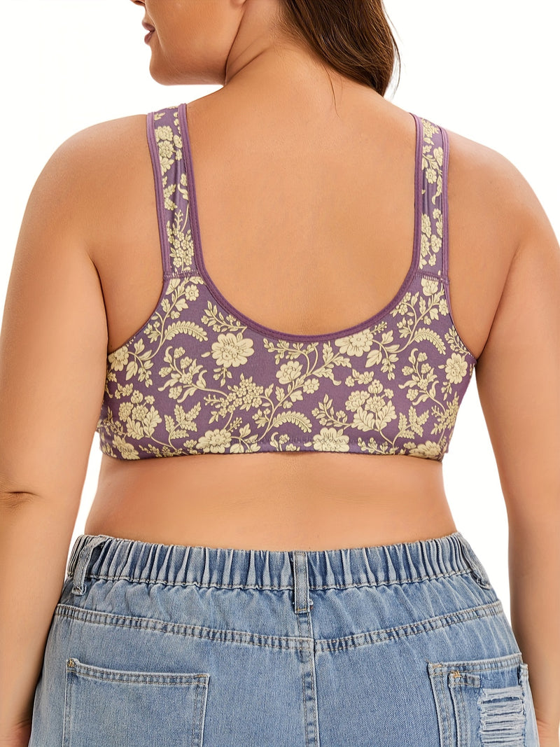 Bralette Floral Plus Size – Conforto e Delicadeza para Você se Sentir Livre e Linda G1 ao G6