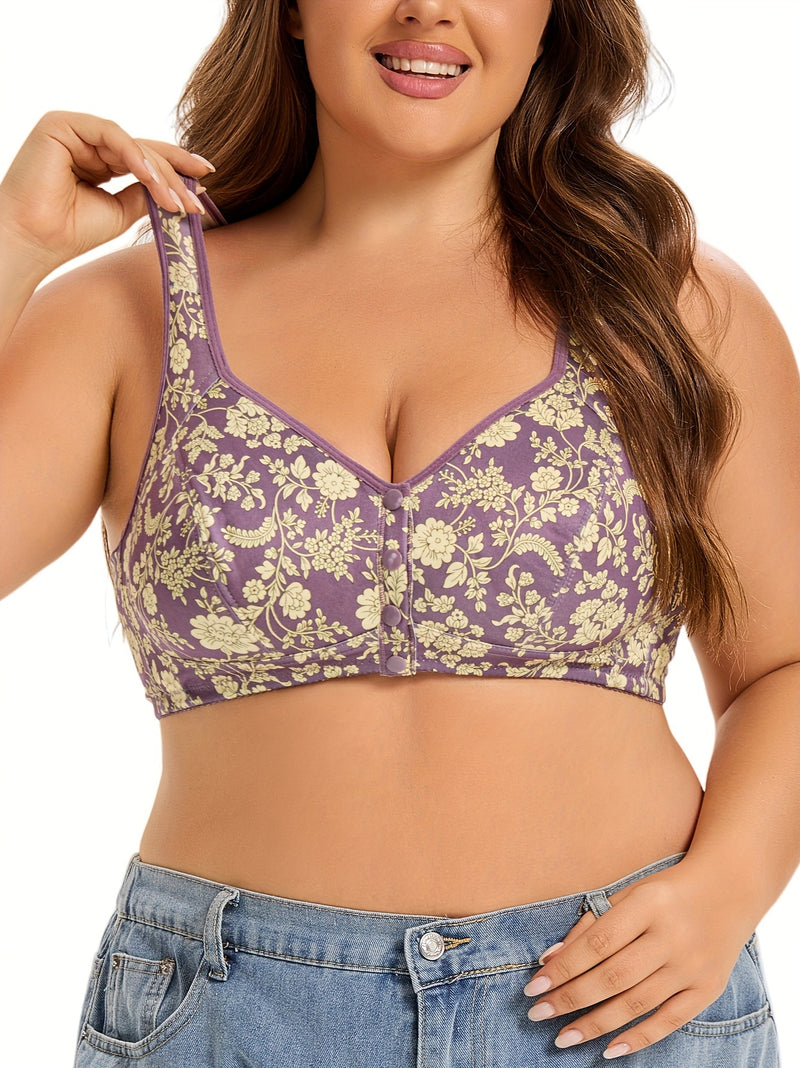 Bralette Floral Plus Size – Conforto e Delicadeza para Você se Sentir Livre e Linda G1 ao G6