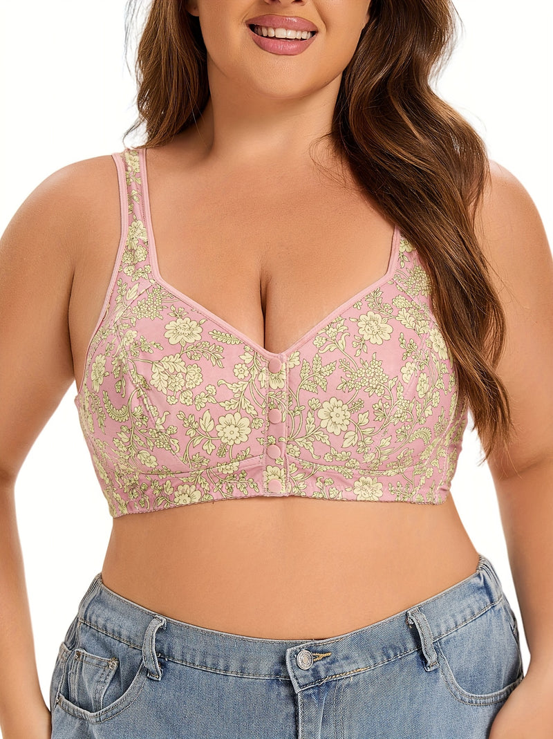 Bralette Floral Plus Size – Conforto e Delicadeza para Você se Sentir Livre e Linda G1 ao G6