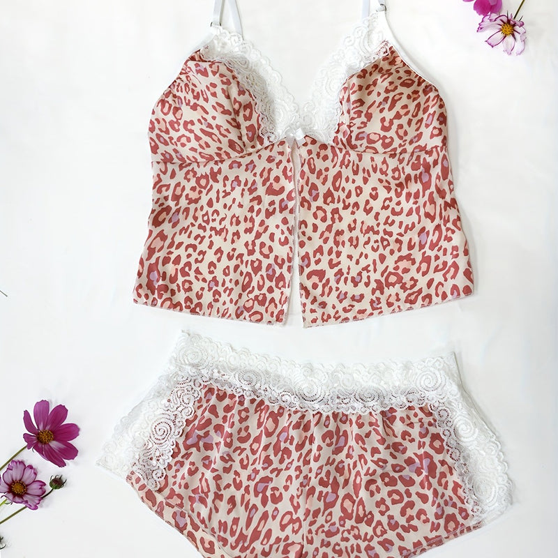 Conjunto de Pijama Sexy de Cetim - Romance e Conforto