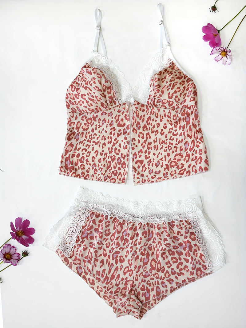 Conjunto de Pijama Sexy de Cetim - Romance e Conforto