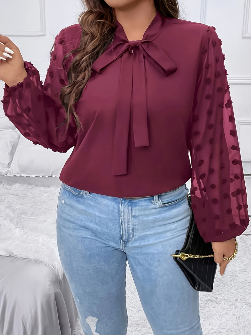 Blusa Plus Size Sofisticada e Elegante Gola Redonda