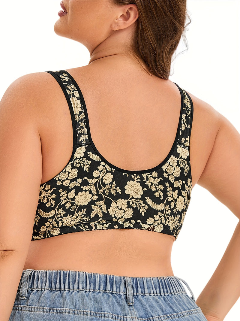 Bralette Floral Plus Size – Conforto e Delicadeza para Você se Sentir Livre e Linda G1 ao G6